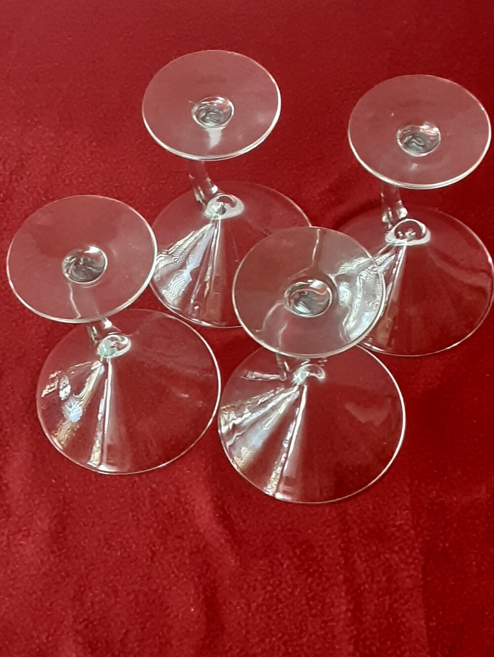 Libbey Bravura Swerve Martini Clear Glasses - Set of 4 - Vtg - Picture 5 of 5